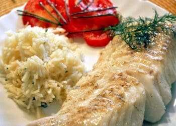 Baked Co with Fluffy Rice Recipe - TheRecipe.Website
